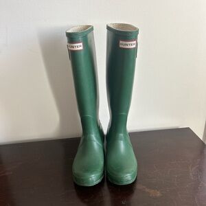 Hunter Forest Green Waterproof Boots